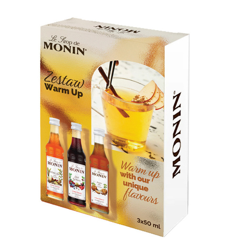 Zestaw syropów Monin Warm Up 3x50 ml