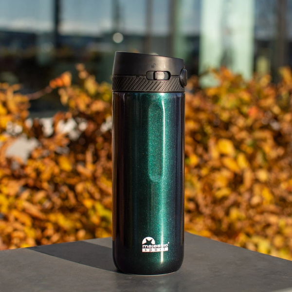 Kubek termiczny Majestic Sport Nord 600 ml - Zielony hologram