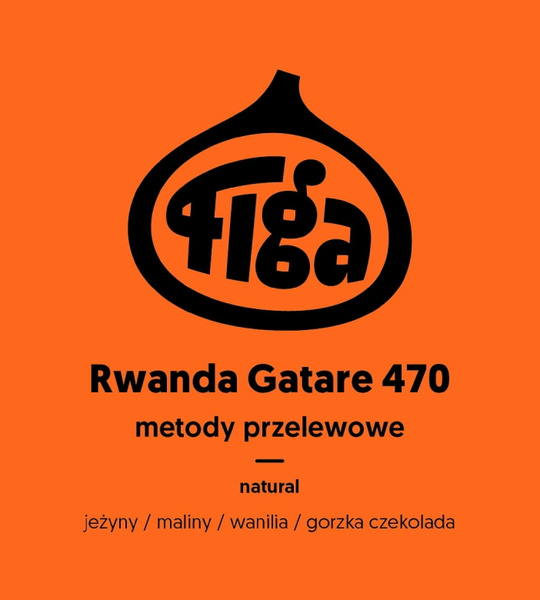 Kawa ziarnista Figa Coffee Rwanda Gatare 470 Natural FILTR 250g – NIEDOSTĘPNY