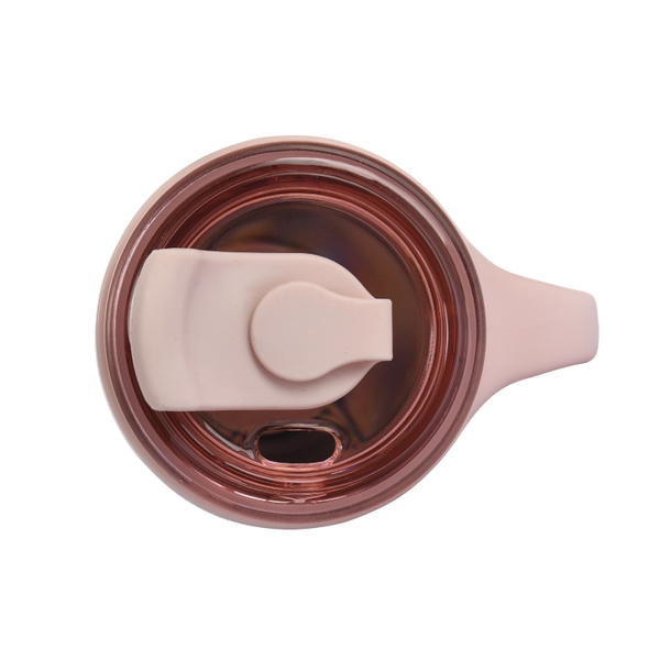 Kubek termiczny ze słomką Majestic Sport Jelly 650ml - Różowy