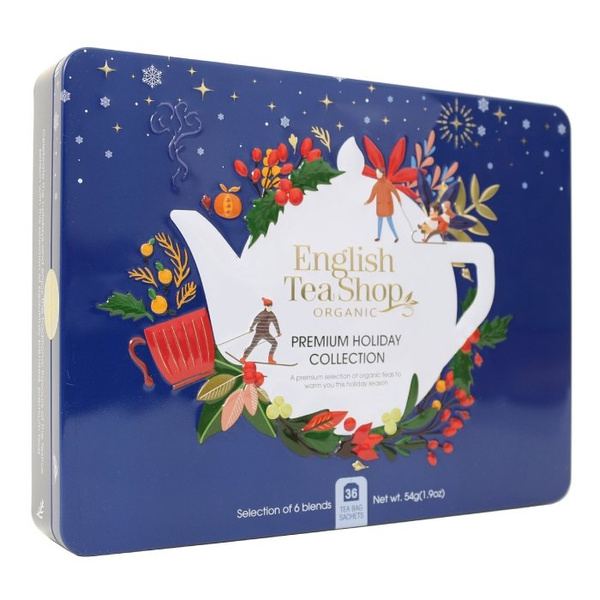 Herbata świąteczna English Tea Shop Premium Holiday Collection Blue - 36 saszetek - NIEDOSTĘPNY
