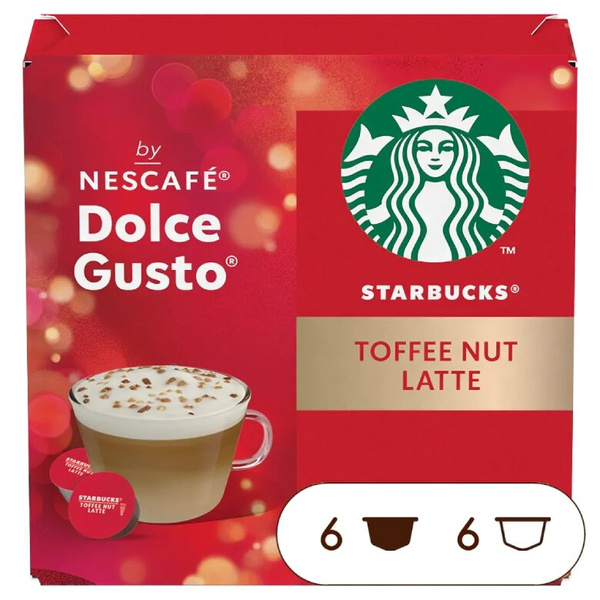 Kapsułki Nescafé Dolce Gusto STARBUCKS® Toffee Nut Latte 12szt.HOLIDAY BLEND