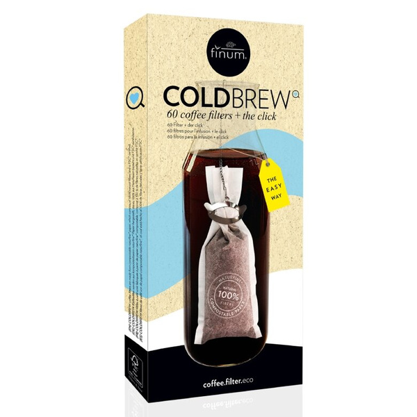 Filtry do kawy Finum Cold Brew + Click - 60 szt.