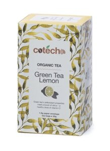 Herbata zielona Cotecho Organic Green Lemon 20x1,5g – NIEDOSTĘPNY