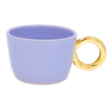 Ceramiczny kubek z pozłącanym uszkiem Pot Pot - Lily 200 ml