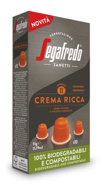 Kapsułki do Nespresso Segafredo Crema Ricca - 10 szt - NIEDOSTĘPNY