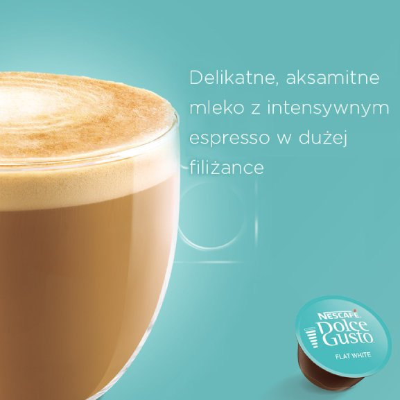 OUTLET - Kapsułki Nescafé Dolce Gusto Flat White 30 sztuk
