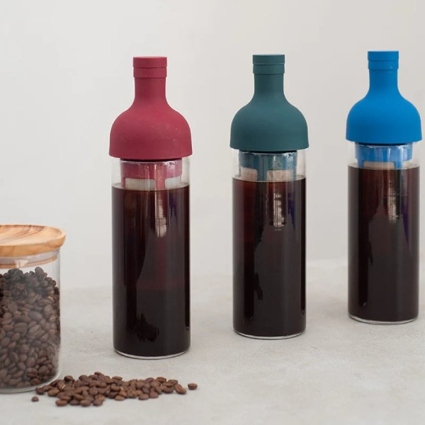Butelka do Cold Brew Coffee Hario Filter-In Bottle 650 ml - Niebieska - NIEDOSTĘPNY