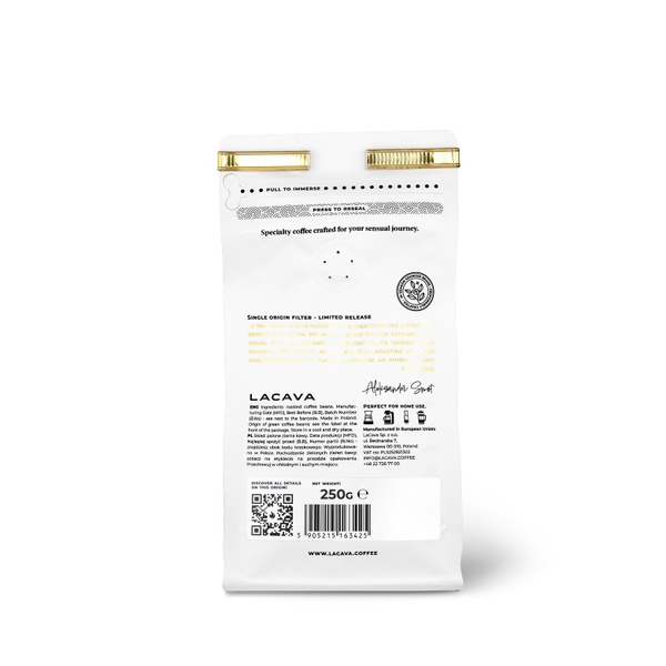 Kawa ziarnista LaCava Rwanda Mahembe Filtr 250g