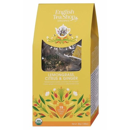 Ziołowa herbata English Tea Shop Lemongras Citrus & Ginger 15x2g