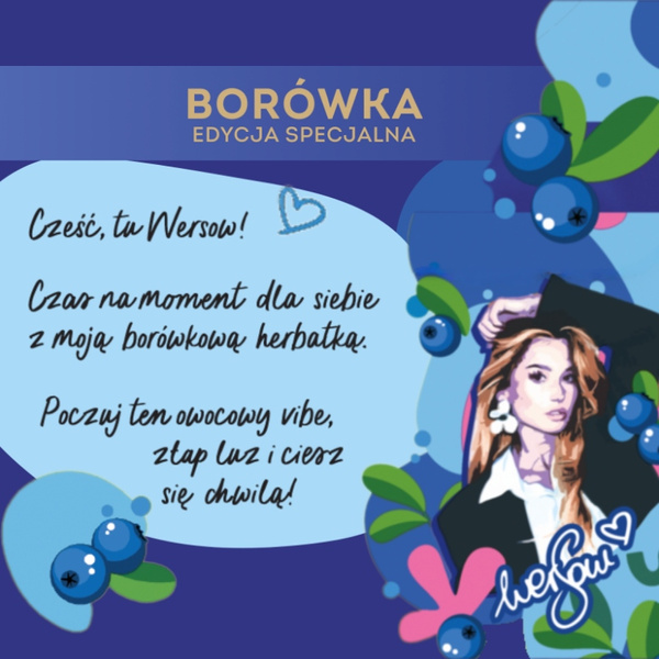 Czarna herbata z borówką Lipton 20 piramidek - Edycja specjalna Wersow