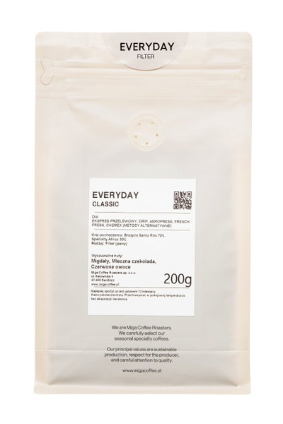 Kawa ziarnista Miga Everyday Classic Filtr 200g