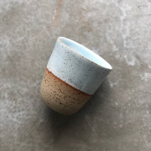 Ceramiczny kubek POTPOTSTUDIO - Ice Blue 200 ml