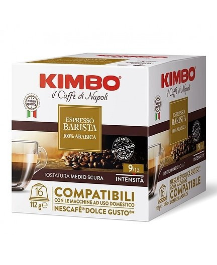 Kapsułki do Dolce Gusto zamienniki Kimbo Barista Espresso 100% Arabika - 16 kapsułek