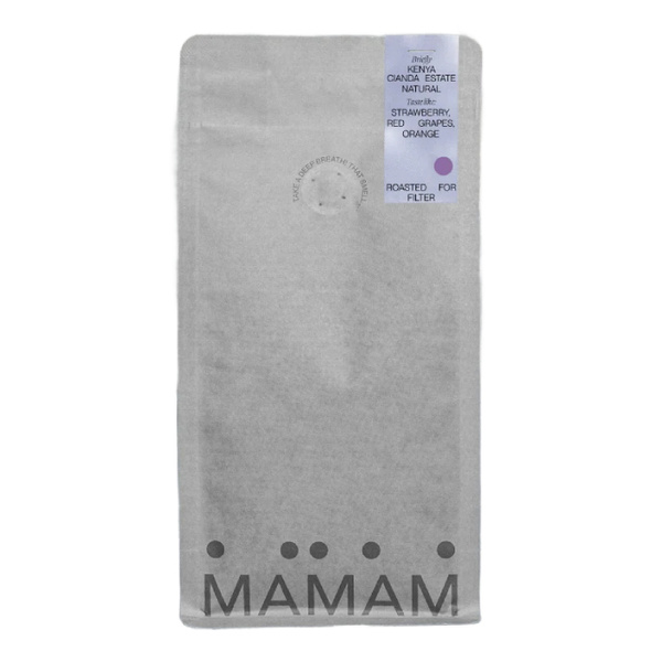 Kawa ziarnista MAMAM Kenia Cianda Estate Natural Filtr 250g