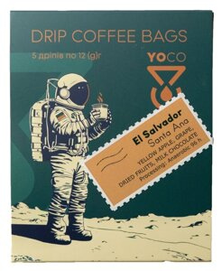 Drip Bag Coffee YoCo Coffee El Salvador Santa Ana 5x12g - NIEDOSTĘPNY - opinie w konesso.pl