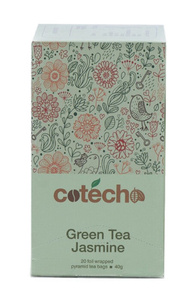 Herbata zielona Cotecho Green Tea Jasmine 20x2g - opinie w konesso.pl