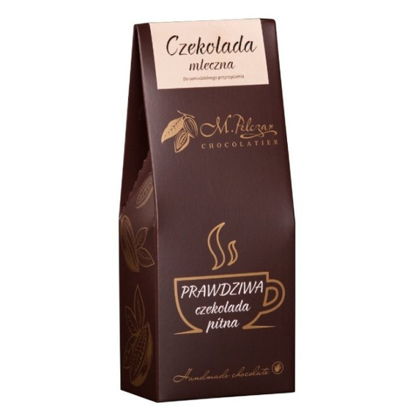 Prawdziwa czekolada pitna M.Pelczar Chocolatier - Mleczna 200g