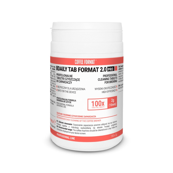 Tabletki czyszczące Coffee Format Daily Format 2.0 PRO 100 sztuk