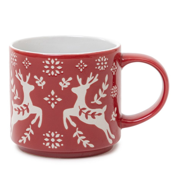 Kubek świąteczny Homla AVERO 350 ml - Czerwony – NIEDOSTĘPNY