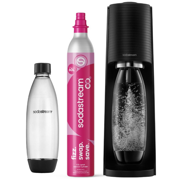 ZESTAW Saturator do wody gazowanej SodaStream Terra + butelka 1l + torba + książka + pepsi 440ml