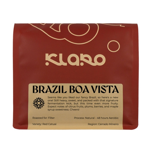 Kawa ziarnista Klaro Brazylia Boa Vista Filtr 250g