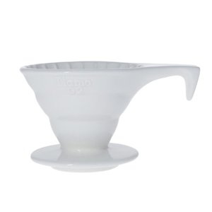 Ceramiczny drip Tiamo z rączką V02 - Biały - opinie w konesso.pl