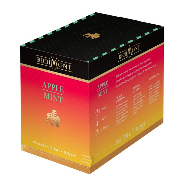 Herbatka owocowo-ziołowa Richmont Apple Mint - 50x6g