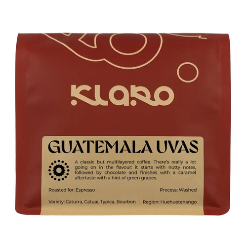 Kawa ziarnista Klaro Gwatemala Uvas Espresso 250g – NIEDOSTĘPNY
