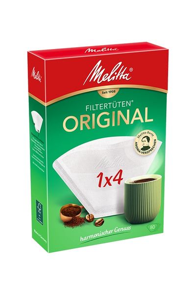 Filtry papierowe Melitta 1x4 Classic - 80 sztuk