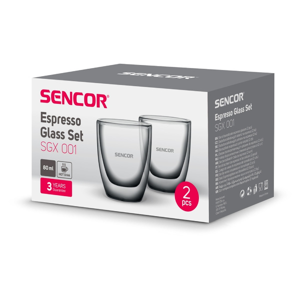 Szklanki Sencor do espresso 80ml - 2 szt.