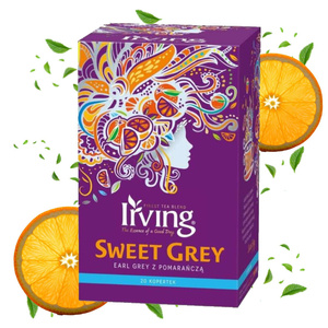 Herbata czarna Irving Sweet Grey koperty 20x1,5g - opinie w konesso.pl