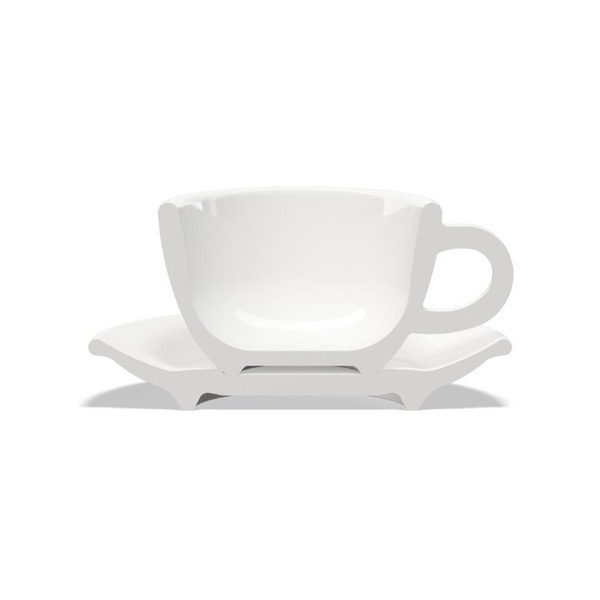 Filiżanka do cappuccino Club House Tulipano 210ml - Biała