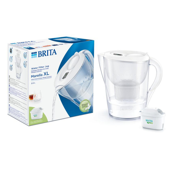 Dzbanek z filtrem BRITA Marella XL MAXTRA PRO Pure Performance - Biały