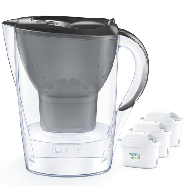 Dzbanek filtrujący BRITA Marella 2,4 L + 3x wkład MAXTRA PRO Pure Performance - Grafitowy