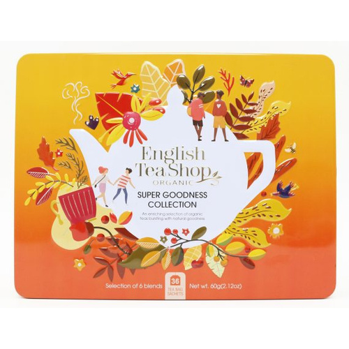 Herbaty English Tea Shop Super Goodness Collection - 36 saszetek w metalowej puszce