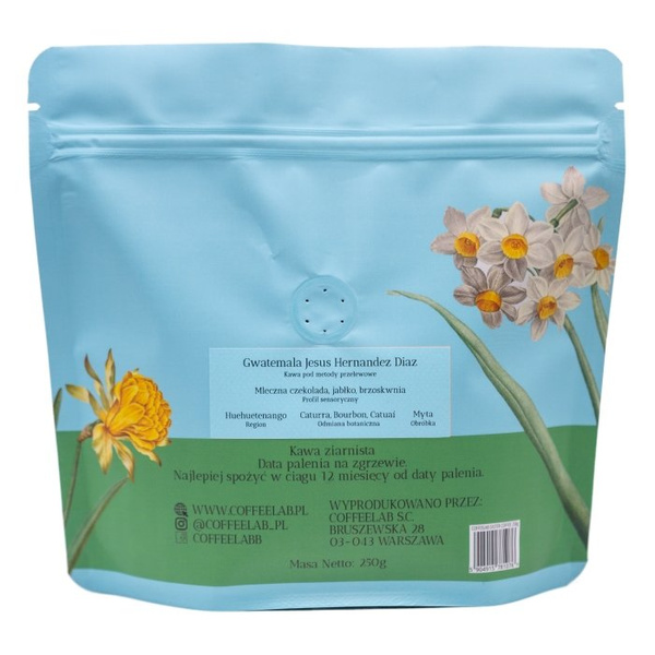 Kawa ziarnista Coffeelab Gwatemala Jesus Hernandez Diaz Filtr 250g - NIEDOSTĘPNY