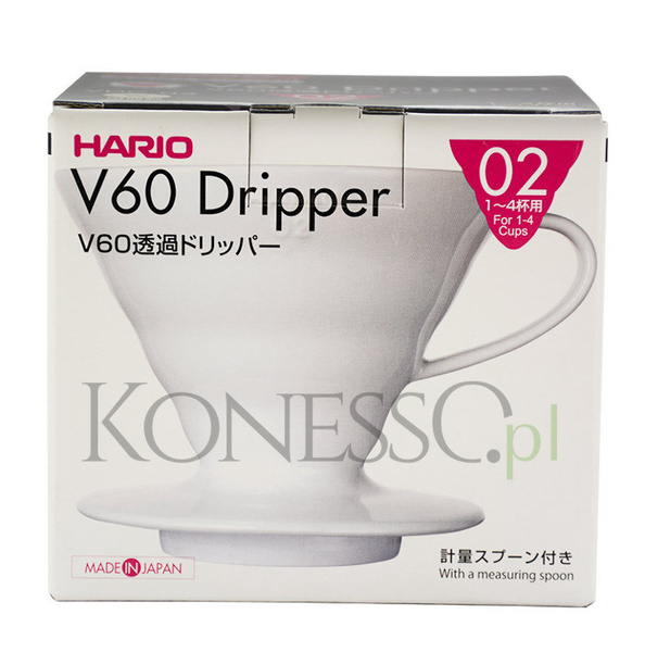 Ceramiczny Drip Hario V60-02 - Biały