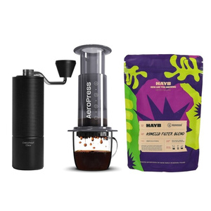 ZESTAW - AeroPress + Kawa ziarnista HAYB Konesso Filter Blend 250g + Timemore Chestnut C2S – NIEDOSTĘPNY