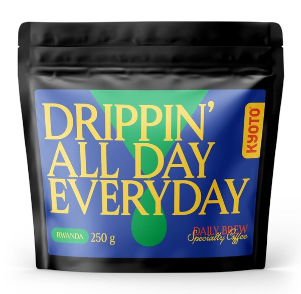 Kawa ziarnista KYOTO Drippin All Day Rwanda Mututeli 250g - NIEDOSTĘPNY