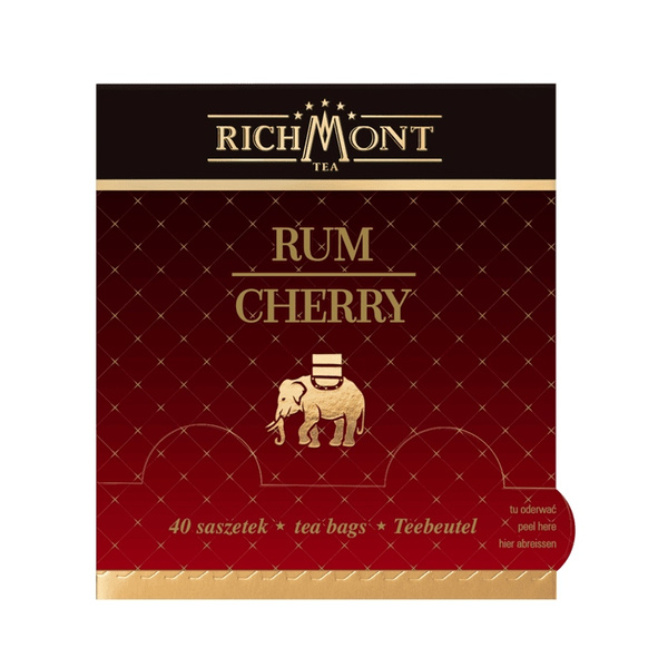 Herbata owocowo-ziołowa Richmont Rum Cherry 40x6g