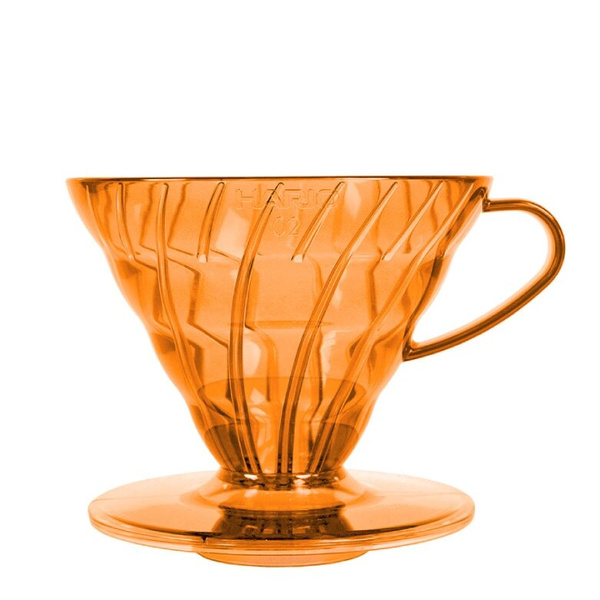 Plastikowy Drip Hario V60-02 Koi Orange - Pomarańczowy