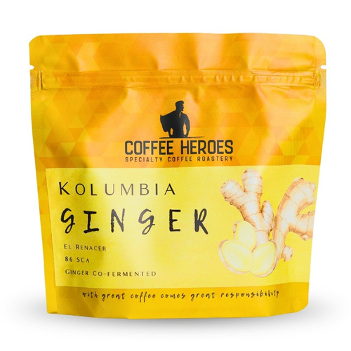 Kawa ziarnista Coffee Heroes Kolumbia El Renacer Ginger 200g - opinie w konesso.pl
