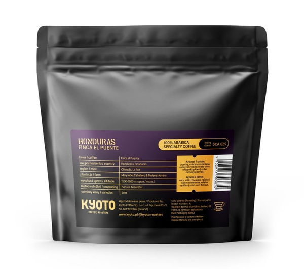 Kawa ziarnista Kyoto Honduras Finca El Puente 250g - NIEDOSTĘPNY
