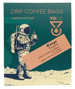 Drip Bag Coffee YoCo Coffee Kenya Kegwa 5x12g – NIEDOSTĘPNY