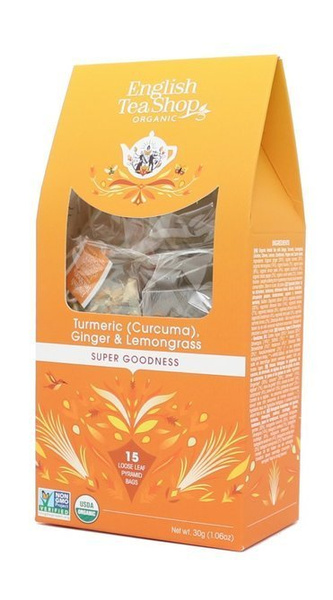 Ziołowa herbata English Tea Shop Turmeric Ginger & Lemongrass 15x2g