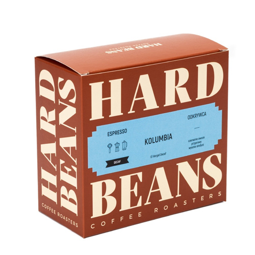 Kawa ziarnista Hard Beans Kolumbia El Vergel Decaf 250g - bezkofeinowa