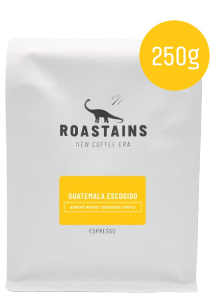 Kawa ziarnista Roastains Gwatemala Escogido ESPRESSO 250g – NIEDOSTĘPNY