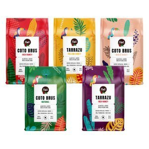 ZESTAW kaw ziarnistych Mott Coffee 5x250g