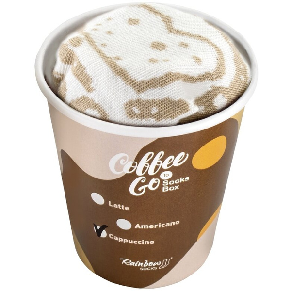 Skarpetki Rainbow Socks - Kawa cappuccino 41-46
